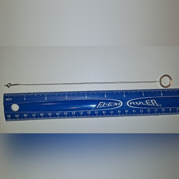 TIFFANY & CO. 1837 Circle Pedant Necklace Silver 925 - Picture 7 of 8